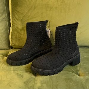 Mudd Black Rhinestone boots